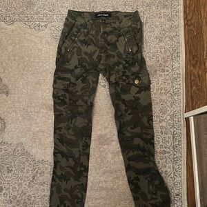 Ashley Mason Cargo pants, camouflage jeans, tight fitting, size 24/25